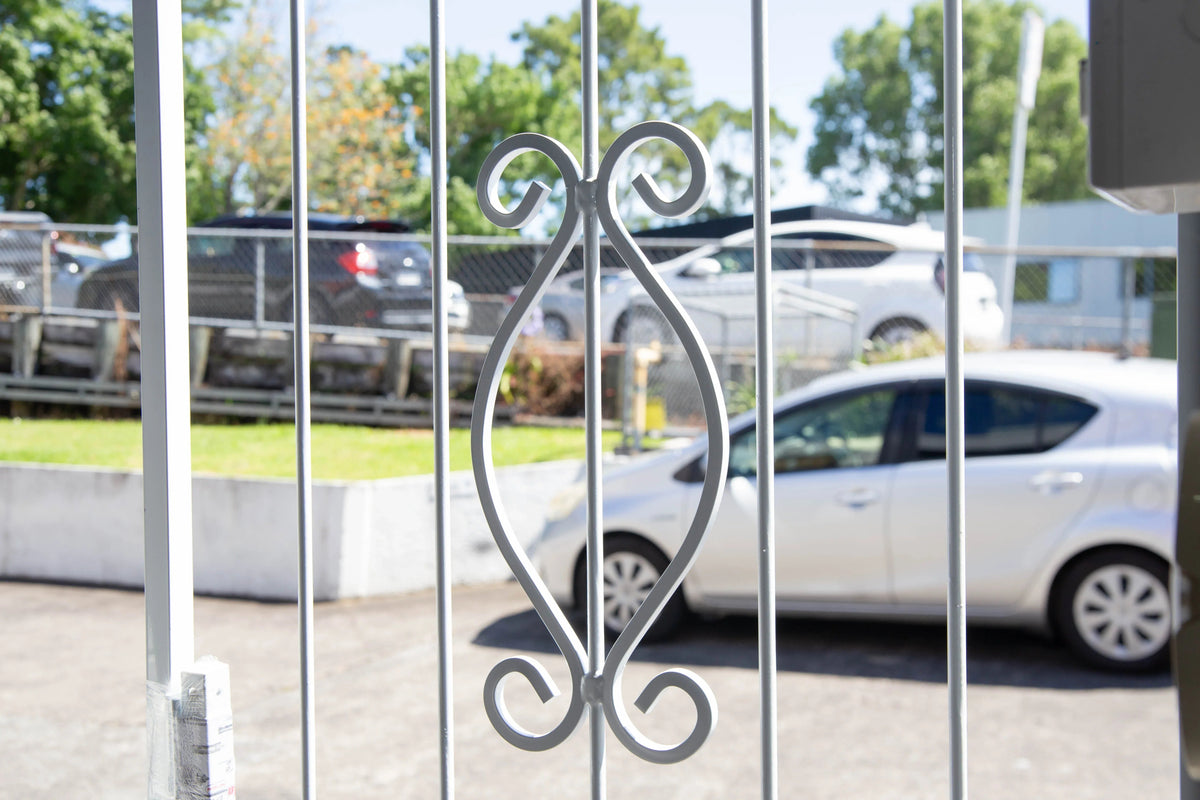 Regal steel security gate for residential entrance security