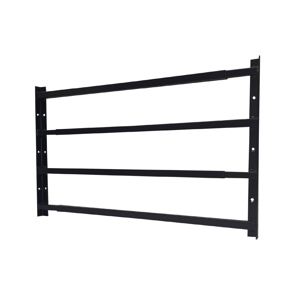 Extendable window bars with 4 square steel security bars for residential window protection