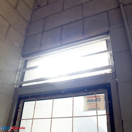 Extendable window bars with 3 square steel security bars for residential window protection