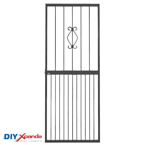 Regal Steel Security Gate 770mm Wide x 1950mm High - Commercial, Gates, metal security gate, Residential - White DIY XPANDA
