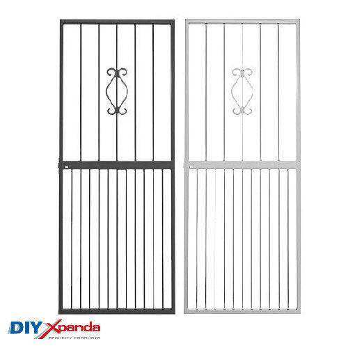 Regal Steel Security Gate 770mm Wide x 1950mm High - Commercial, Gates, metal security gate, Residential - White DIY XPANDA