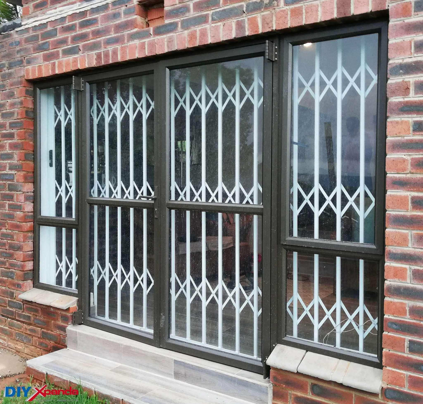 Aluglide Retractable Security Gate 2200mm Wide x 2150mm High (B) - Commercial, Doors, Gates, Residential, Retractable Security Gate - DIY XPANDA