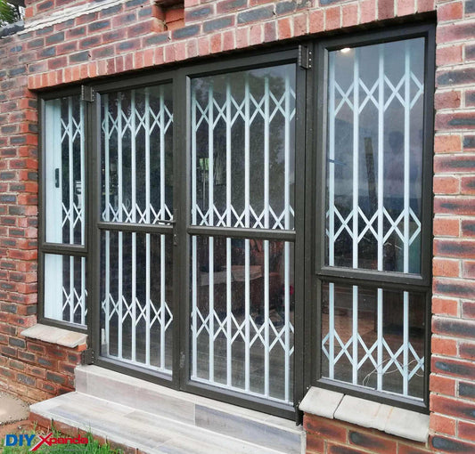 Aluglide Retractable Security Gate 2200mm Wide x 2150mm High (B) - Commercial, Doors, Gates, Residential, Retractable Security Gate - DIY XPANDA