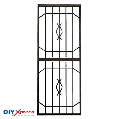 Trendi Steel Security Gate 770mm Wide x 1950mm High - Commercial, Gates, metal security gate, Residential - White DIY XPANDA