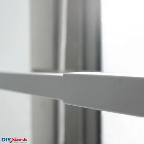 Extendable window bars with 3 square steel security bars for residential window protection