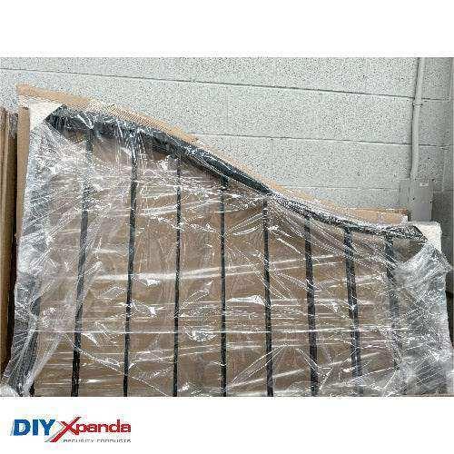 Induna steel driveway gate with built-in pedestrian access door