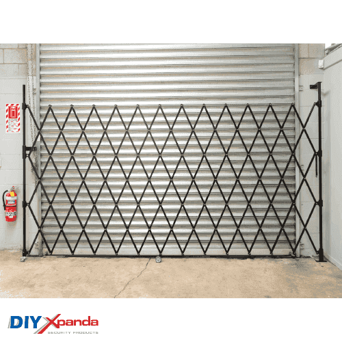 Expandable Barrier Black 4m Wide 1.9m High (B) - Commercial, Expandable Barrier, Residential - DIY XPANDA