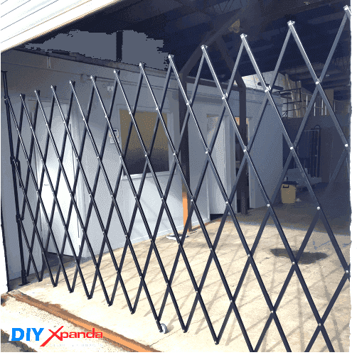 Expandable Barrier Black 4m Wide 1.9m High (B) - Commercial, Expandable Barrier, Residential - DIY XPANDA
