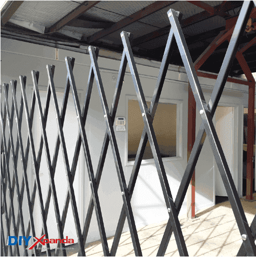 Expandable Barrier Black 4m Wide 1.9m High (B) - Commercial, Expandable Barrier, Residential - DIY XPANDA