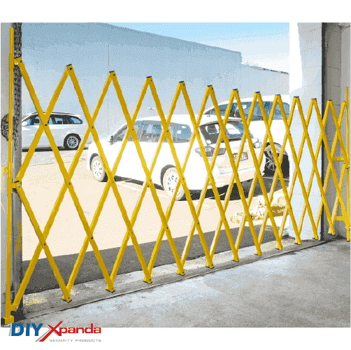 Expandable Barrier Yellow 8m Wide 2.0m High (G) - Commercial, Expandable Barrier, Gates, Residential - DIY XPANDA