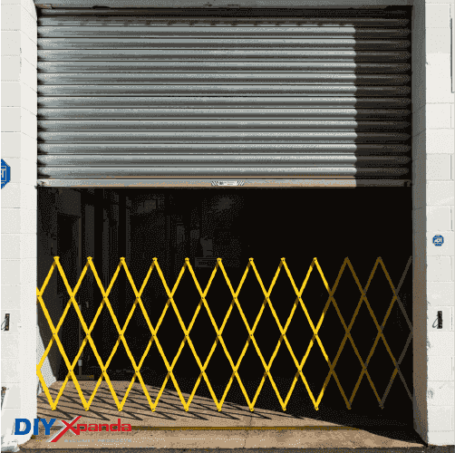 Expandable Barrier Yellow 8m Wide 2.0m High (G) - Commercial, Expandable Barrier, Gates, Residential - DIY XPANDA