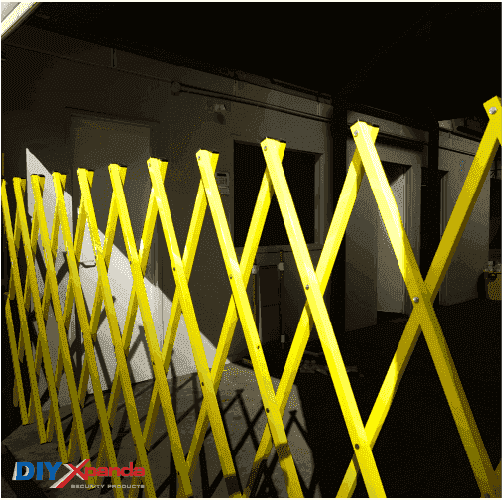 Expandable Barrier Yellow 8m Wide 2.0m High (G) - Commercial, Expandable Barrier, Gates, Residential - DIY XPANDA