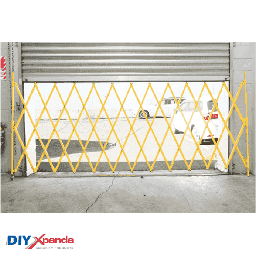 Expandable Barrier Yellow 8m Wide 2.0m High (G) - Commercial, Expandable Barrier, Gates, Residential - DIY XPANDA