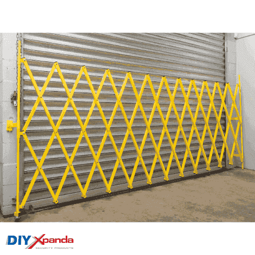 Expandable Barrier Yellow 8m Wide 2.0m High (G) - Commercial, Expandable Barrier, Gates, Residential - DIY XPANDA