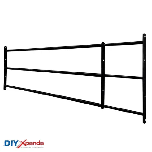 Extendable window bars with 3 round steel security bars for residential window protection