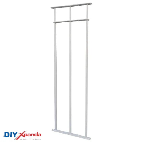 Extendable window bars with 3 round steel security bars for residential window protection