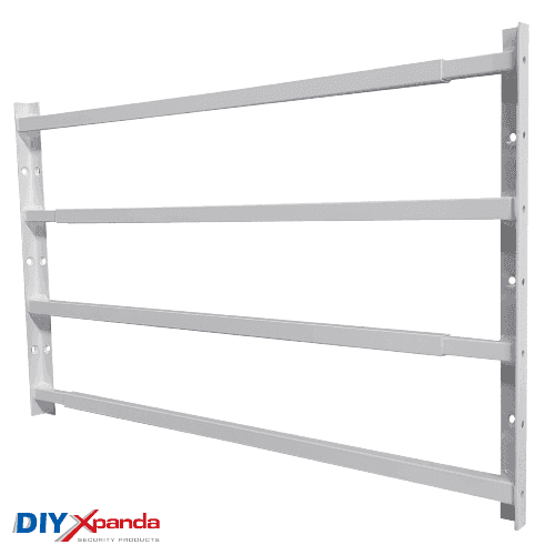 Extendable Window Bars 4 Square 630-1100mm (D) - Commercial, Residential, Window Bars, Windows - Black DIY XPANDA