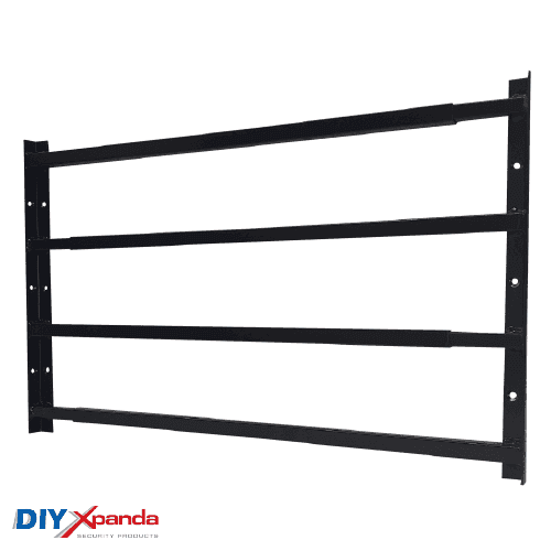 Extendable Window Bars 4 Square 630-1100mm (D) - Commercial, Residential, Window Bars, Windows - Black DIY XPANDA