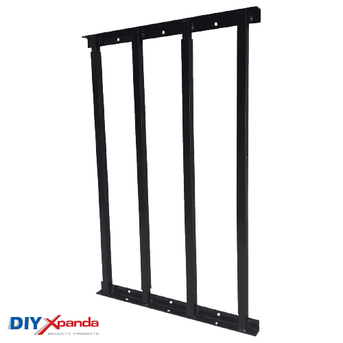 Extendable Window Bars 4 Square 630-1100mm (D) - Commercial, Residential, Window Bars, Windows - Black DIY XPANDA