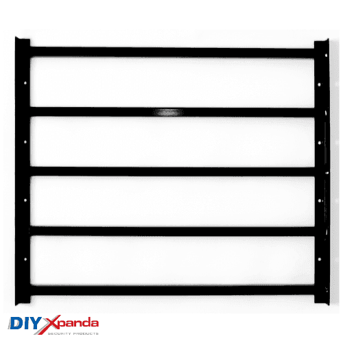 Extendable Window Bars 5 Square 630-1100mm (E) - Commercial, Residential, Window Bars, Windows - Black DIY XPANDA