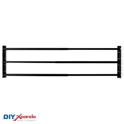 Extendable window bars with 3 square steel security bars for residential window protection