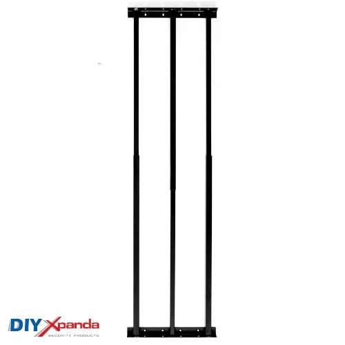 Extendable window bars with 3 square steel security bars for residential window protection