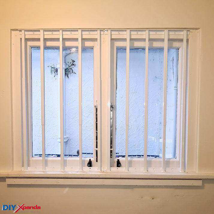 Extendable Window Bars 5 Square 630-1100mm (E) - Commercial, Residential, Window Bars, Windows - Black DIY XPANDA