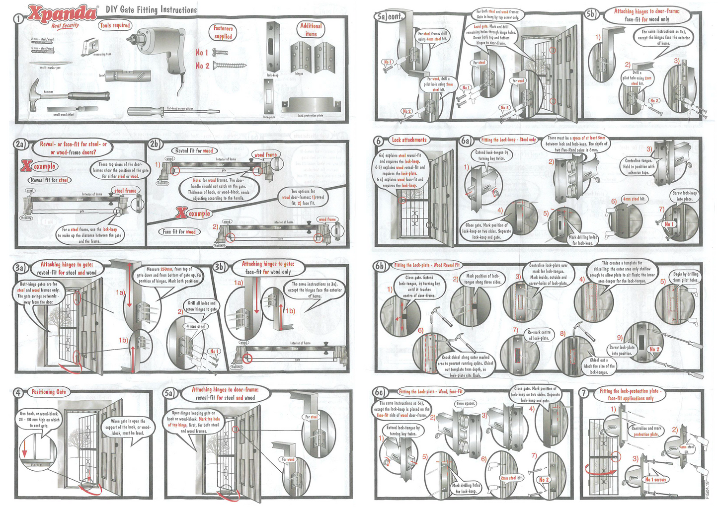Valor Steel Security Gate 770mm wide x 1950mm High (Ref 34)