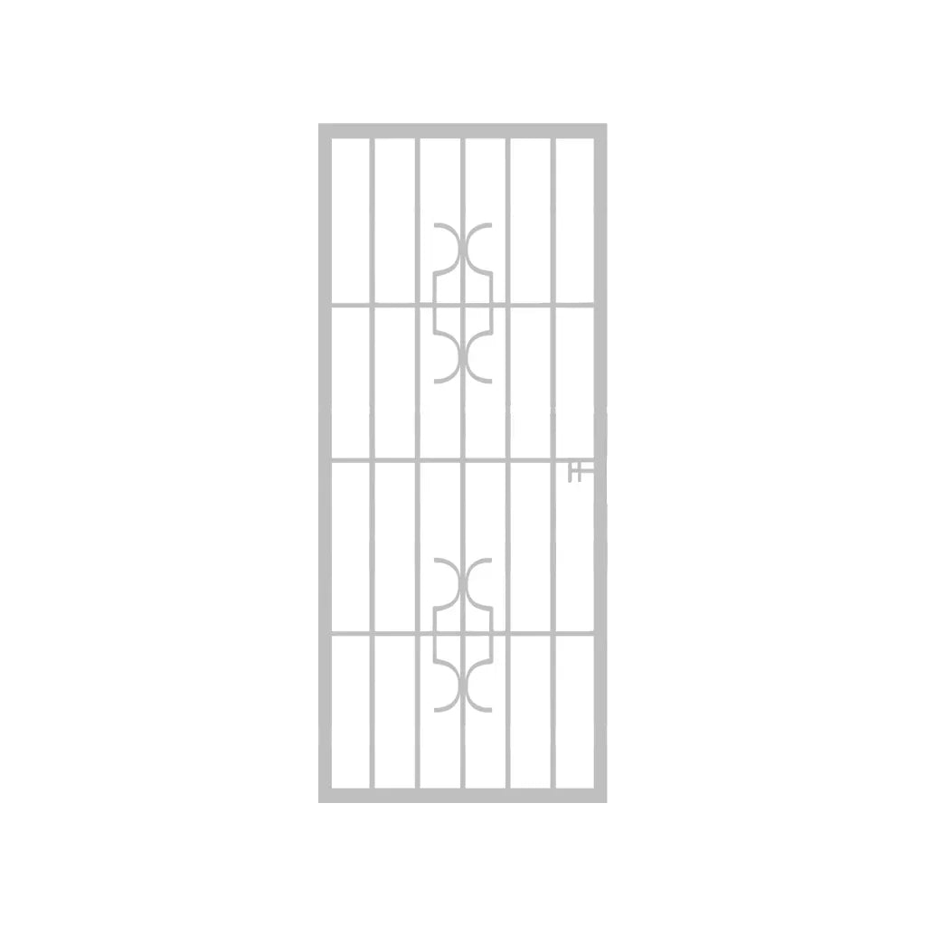 Homestyle shootbolt steel security gate for residential entrance security