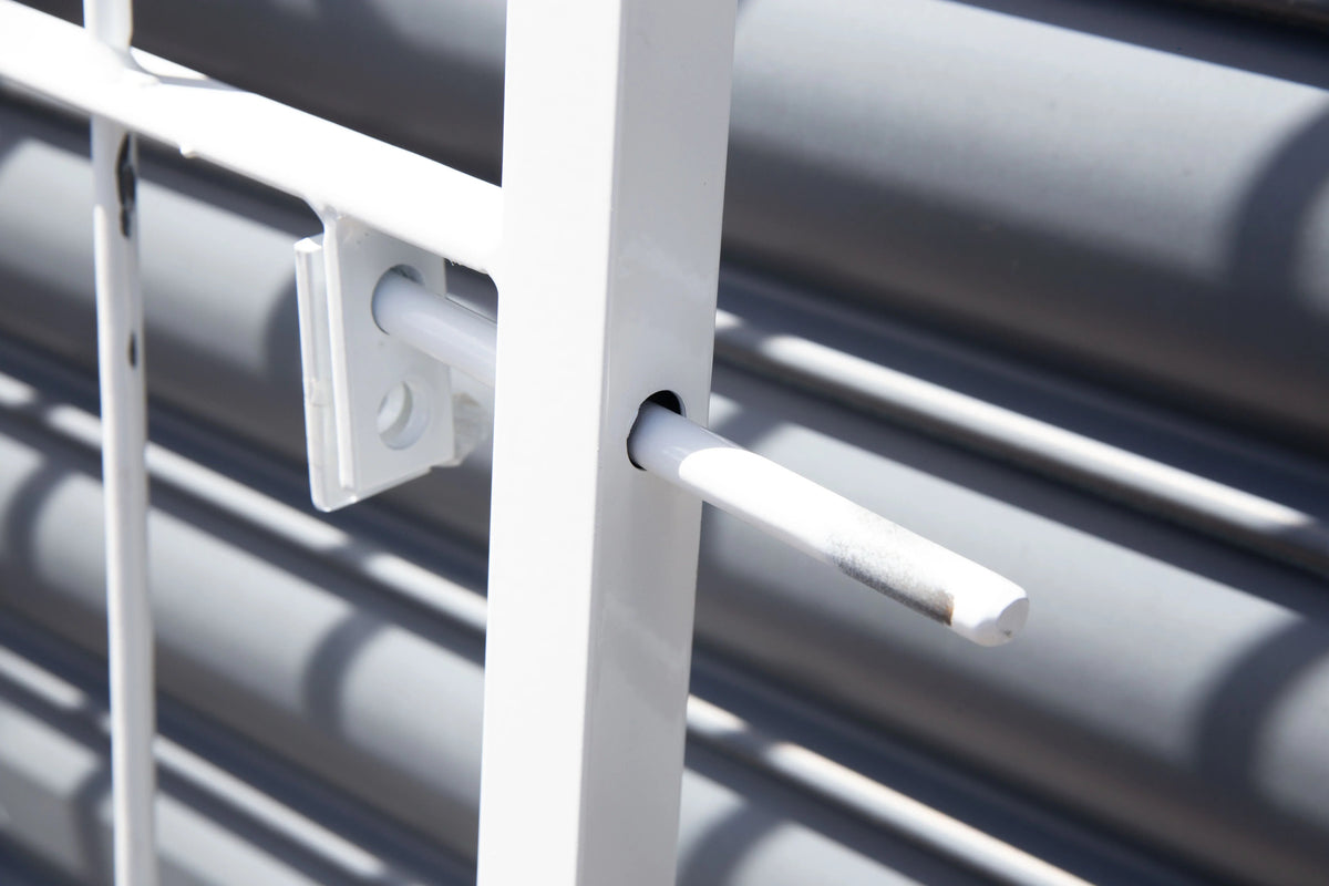 Homestyle shootbolt steel security gate for residential entrance security