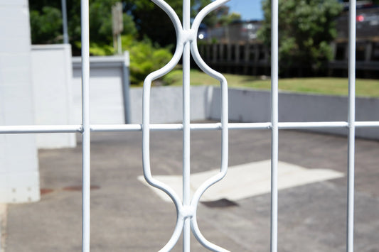Homestyle shootbolt steel security gate for residential entrance security