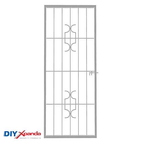 Homestyle Steel Shootbolt Security Gate 770mm x 1950mm High - Commercial, Gates, metal security gate, Residential - White DIY XPANDA