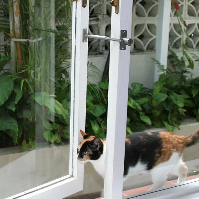 PetLatch window latch for pet doors secure ventilation and sliding window security