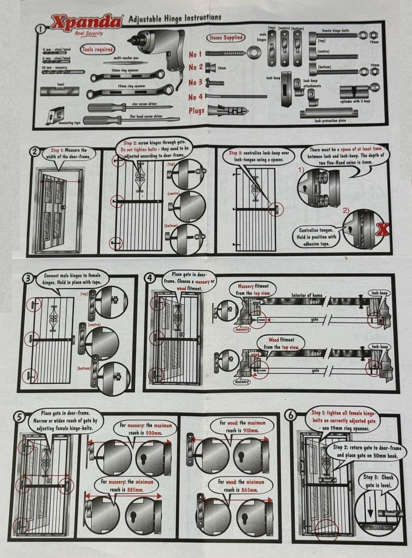 Renaissance Metal Security Gate 810mm (W) 2000mm (H) - Commercial, Gates, metal security gate, Residential - DIY XPANDA
