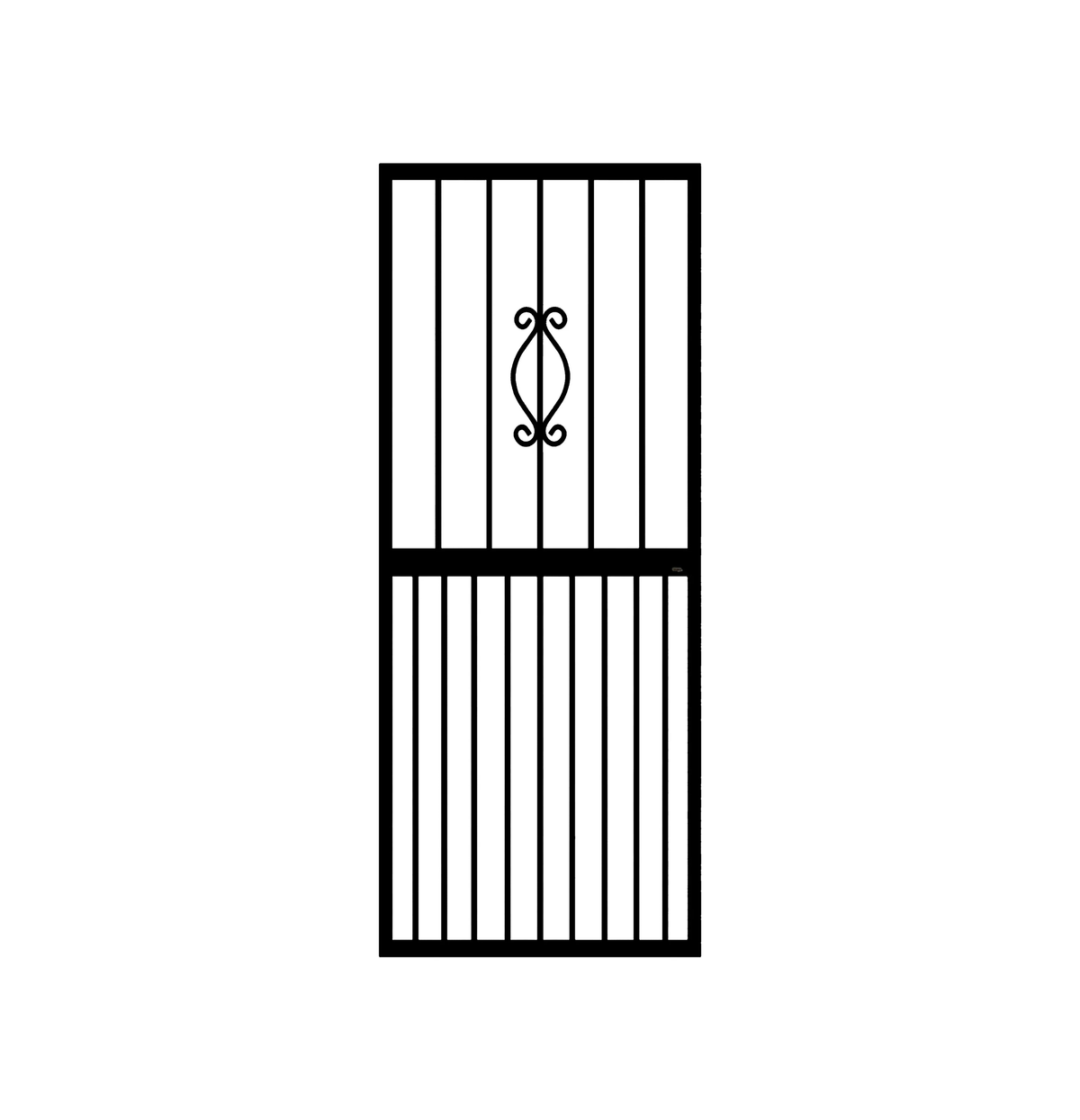 Regal steel security gate for residential entrance security