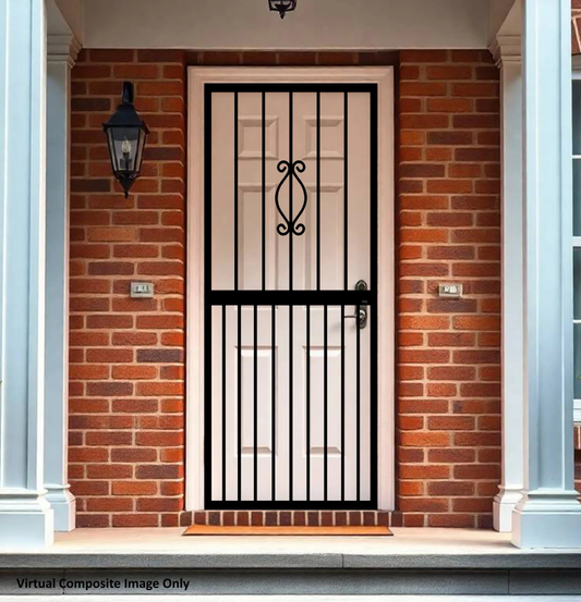 Regal steel security gate for residential entrance security