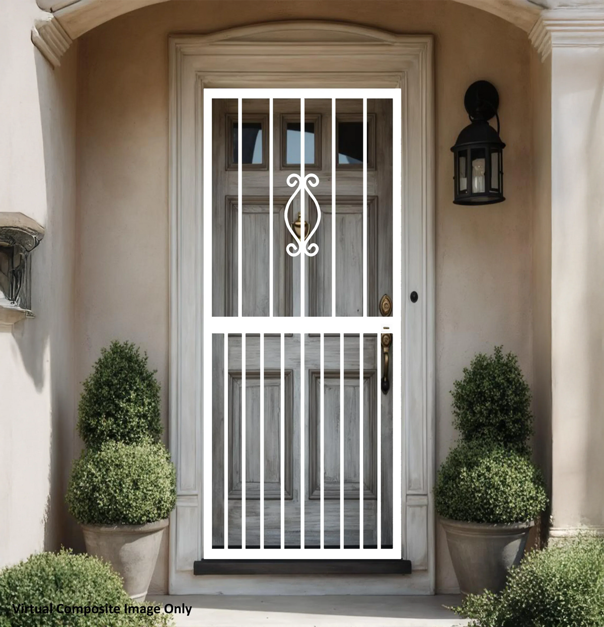 Regal steel security gate for residential entrance security