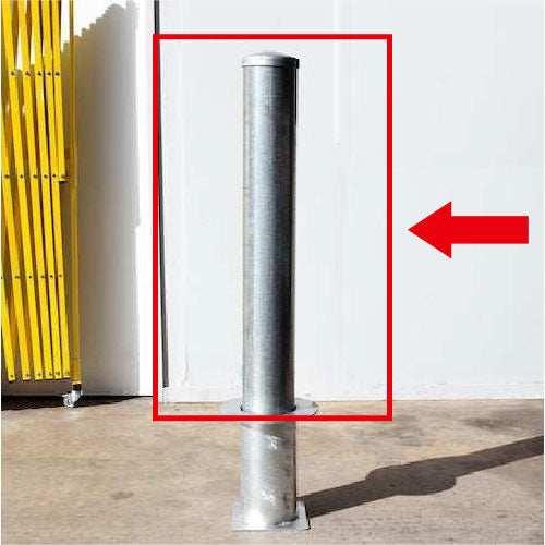 Removable bollard pipe for driveway and vehicle access control