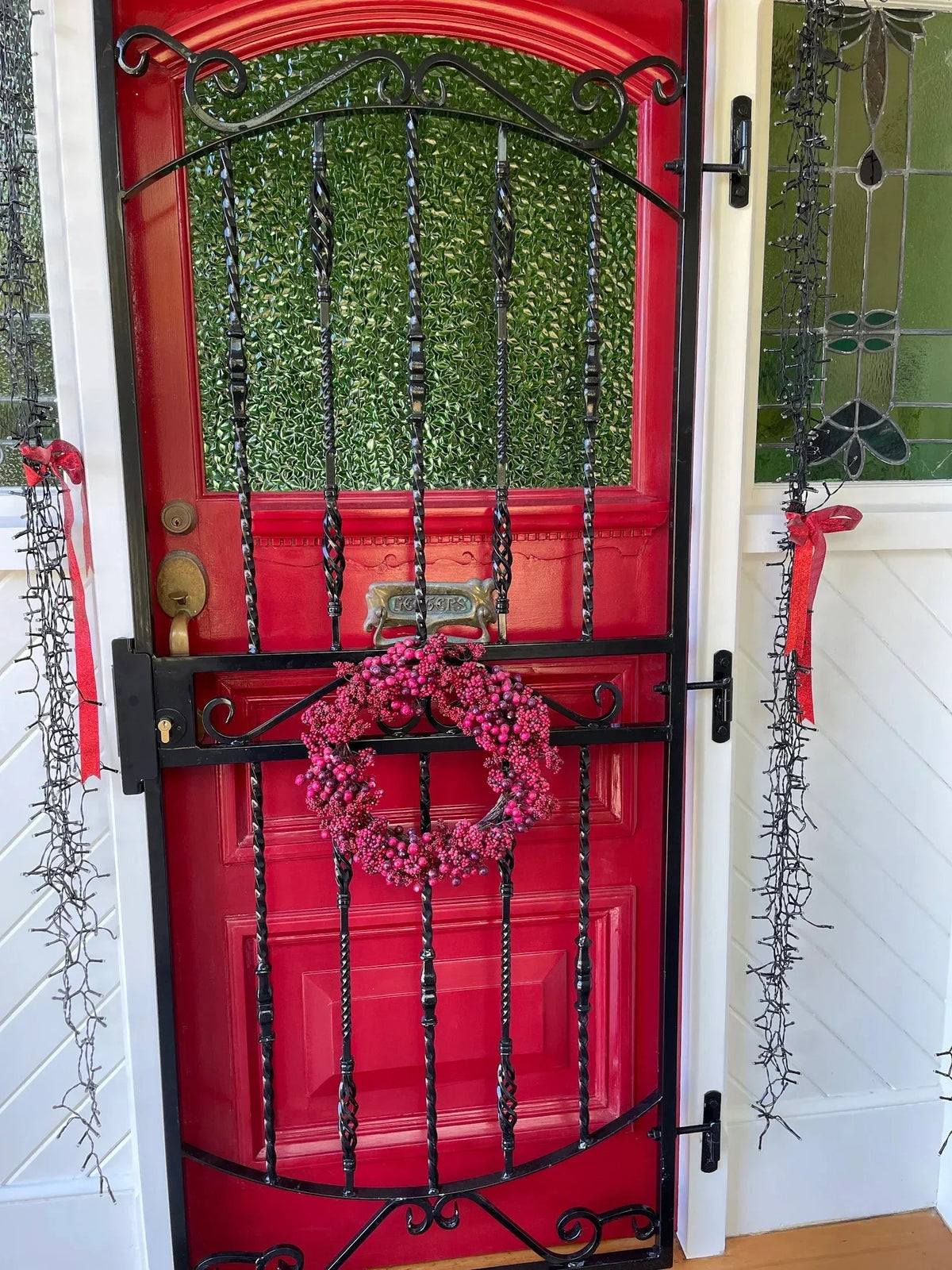 Renaissance steel security gate with deadlock for residential entrance security