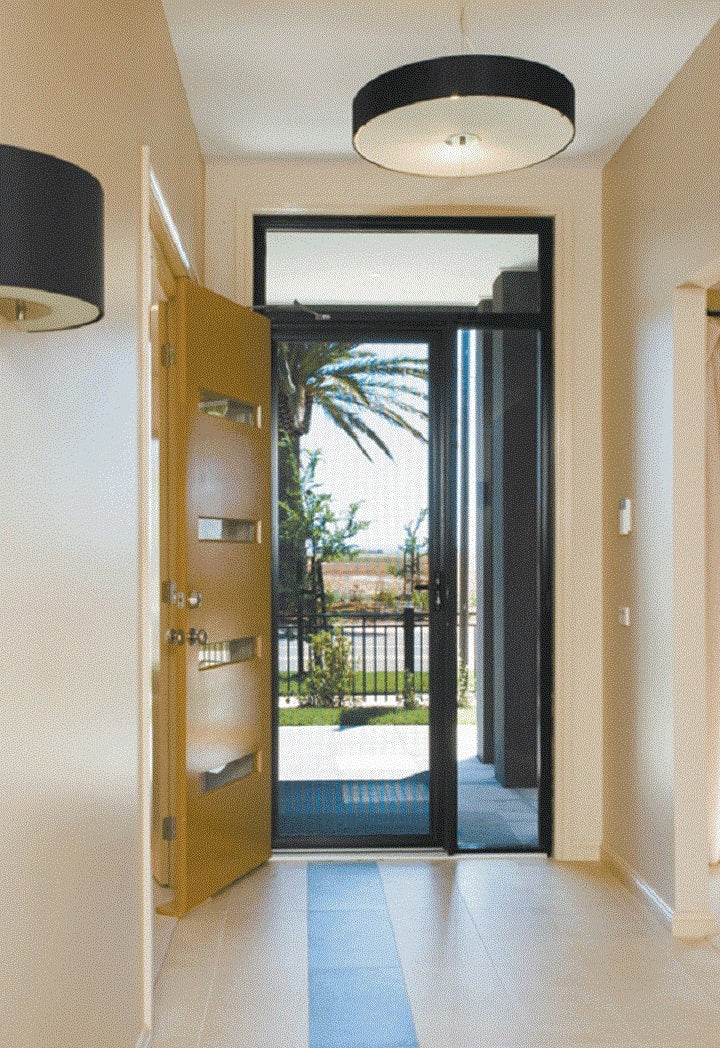 Supascreen security screen installed on residential doorway