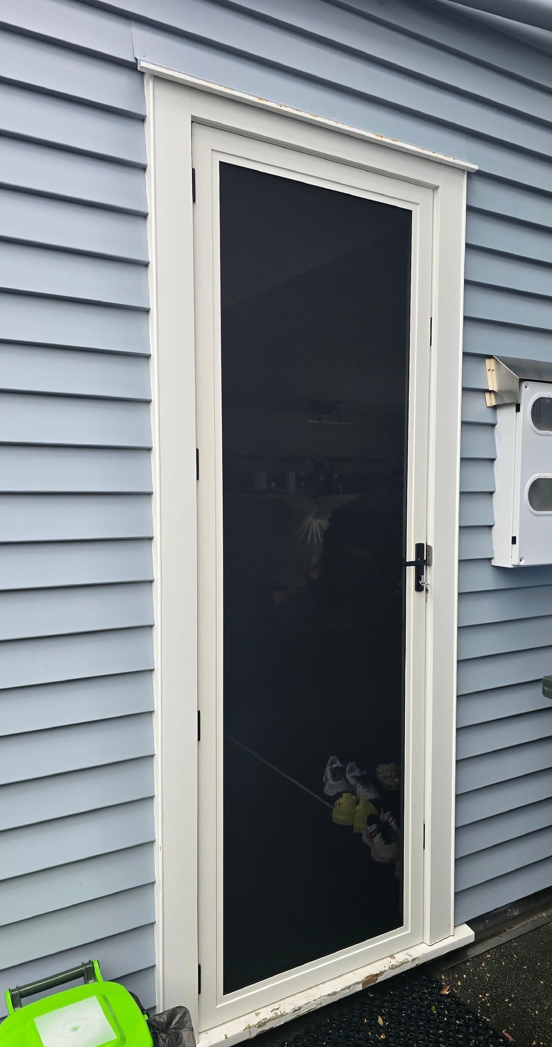 Supascreen security screen installed on residential doorway