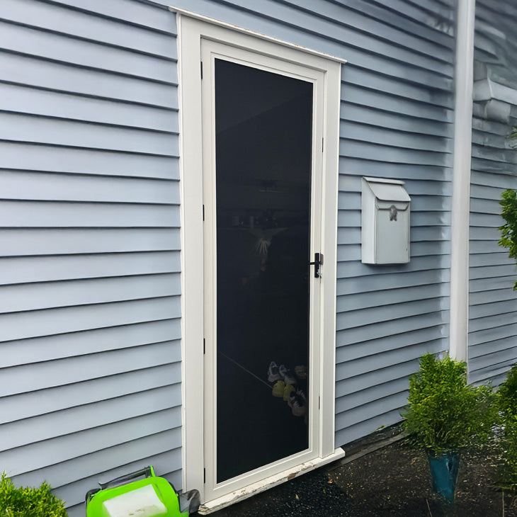 Supascreen security screen installed on residential doorway