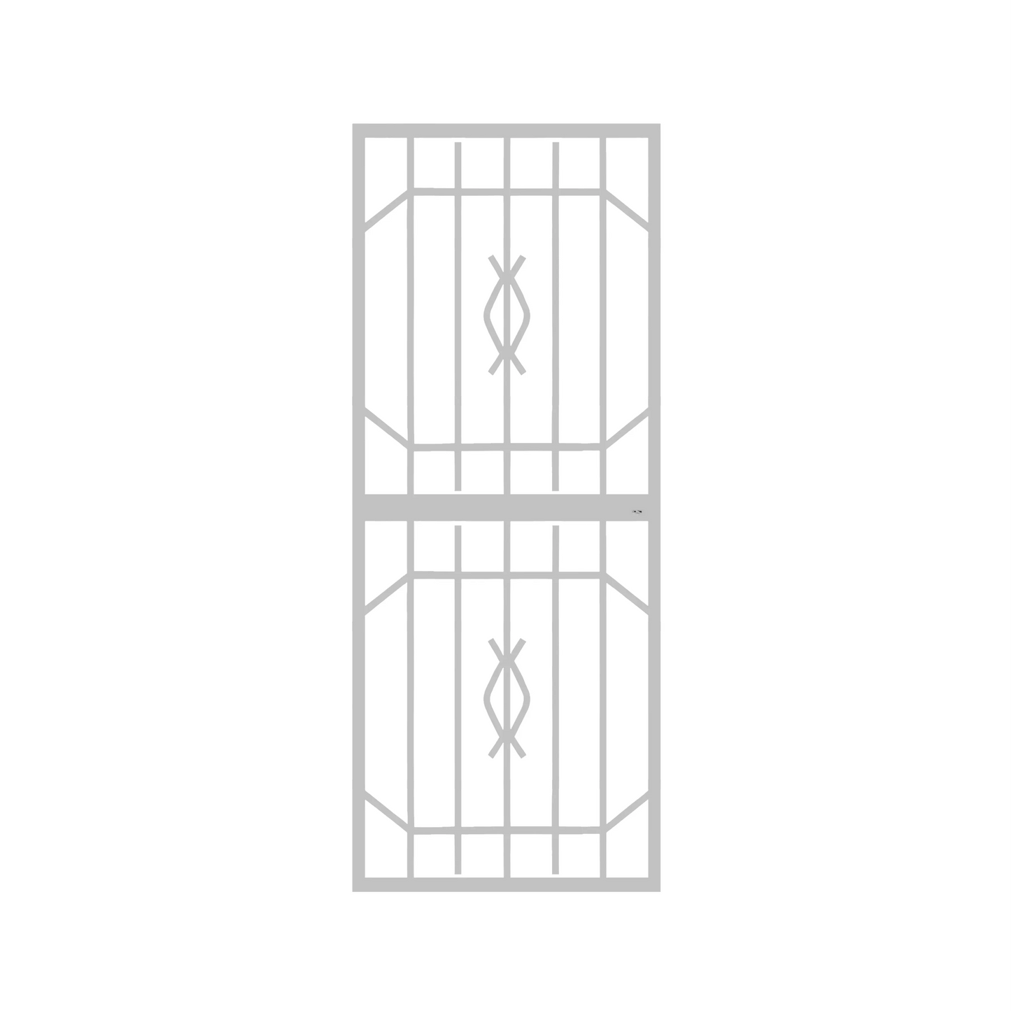 Trendi steel security gate with contemporary design for residential entrances