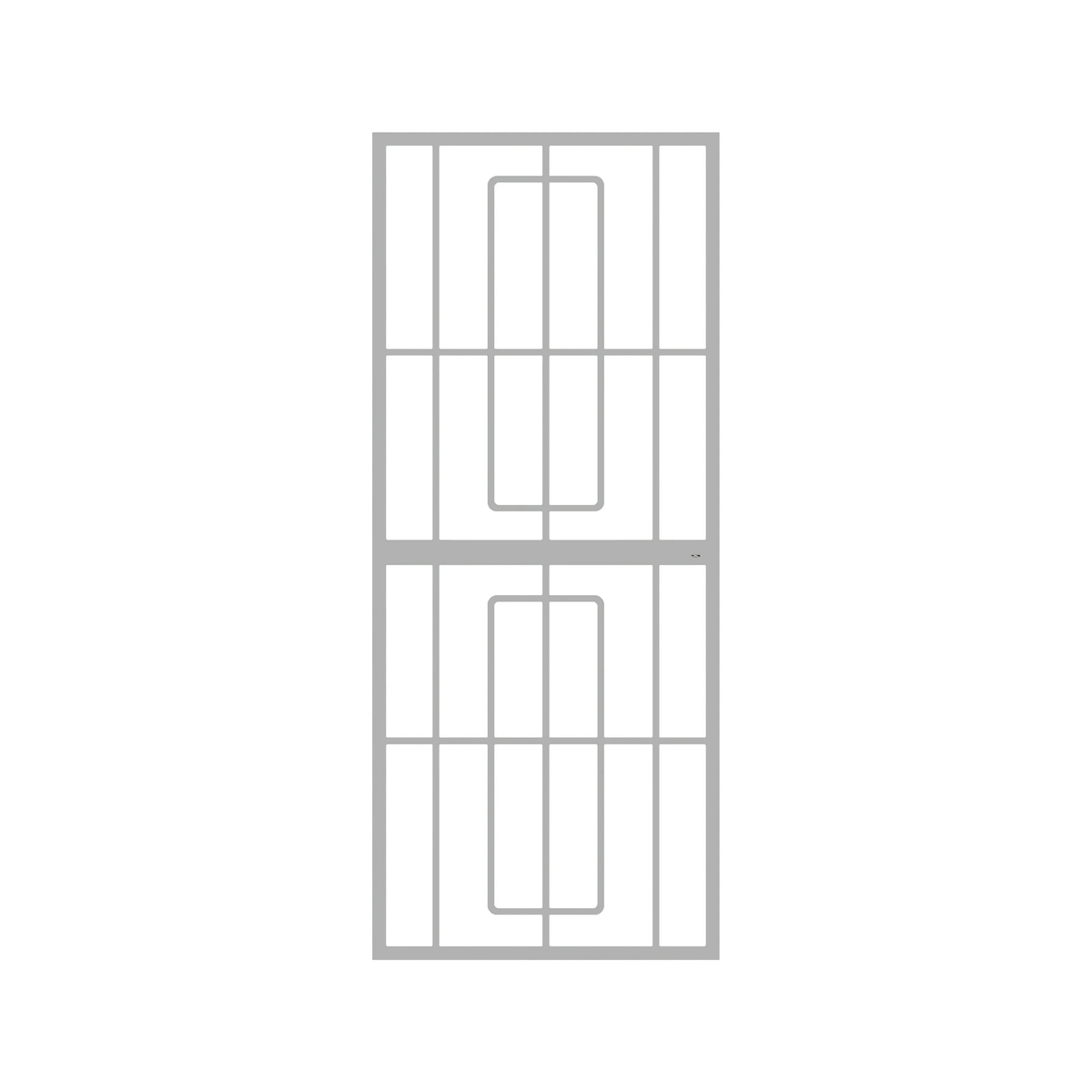 Valor Steel Security Gate 770mm wide x 1950mm High (Ref 34) - Commercial, Gates, metal security gate, Residential - White DIY XPANDA