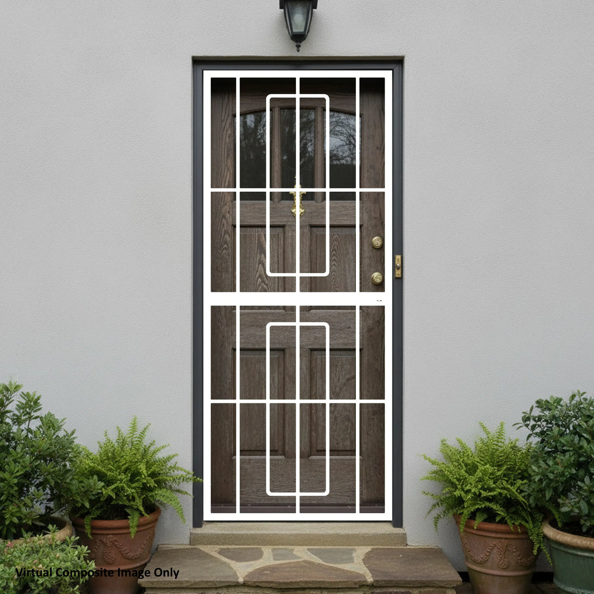 Valor Steel Security Gate 770mm wide x 1950mm High (Ref 34) - Commercial, Gates, metal security gate, Residential - White DIY XPANDA