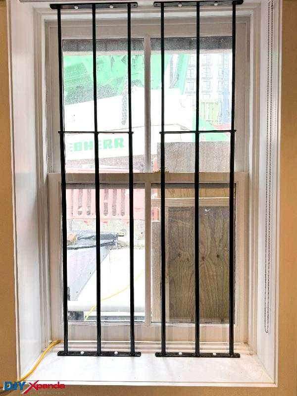 Extendable Window Bars 3 Round 900-1650mm (B) - Commercial, Residential, Window Bars, Windows - Black DIY XPANDA