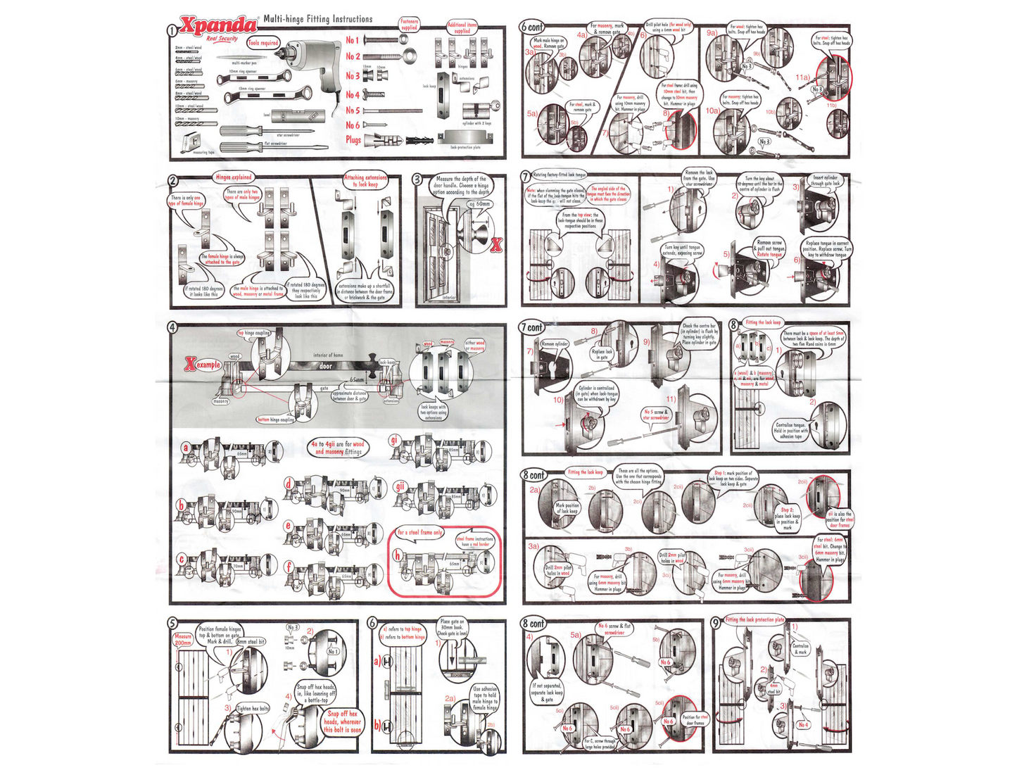 Trendi Steel Security Gate 840mm Wide x 1950mm High