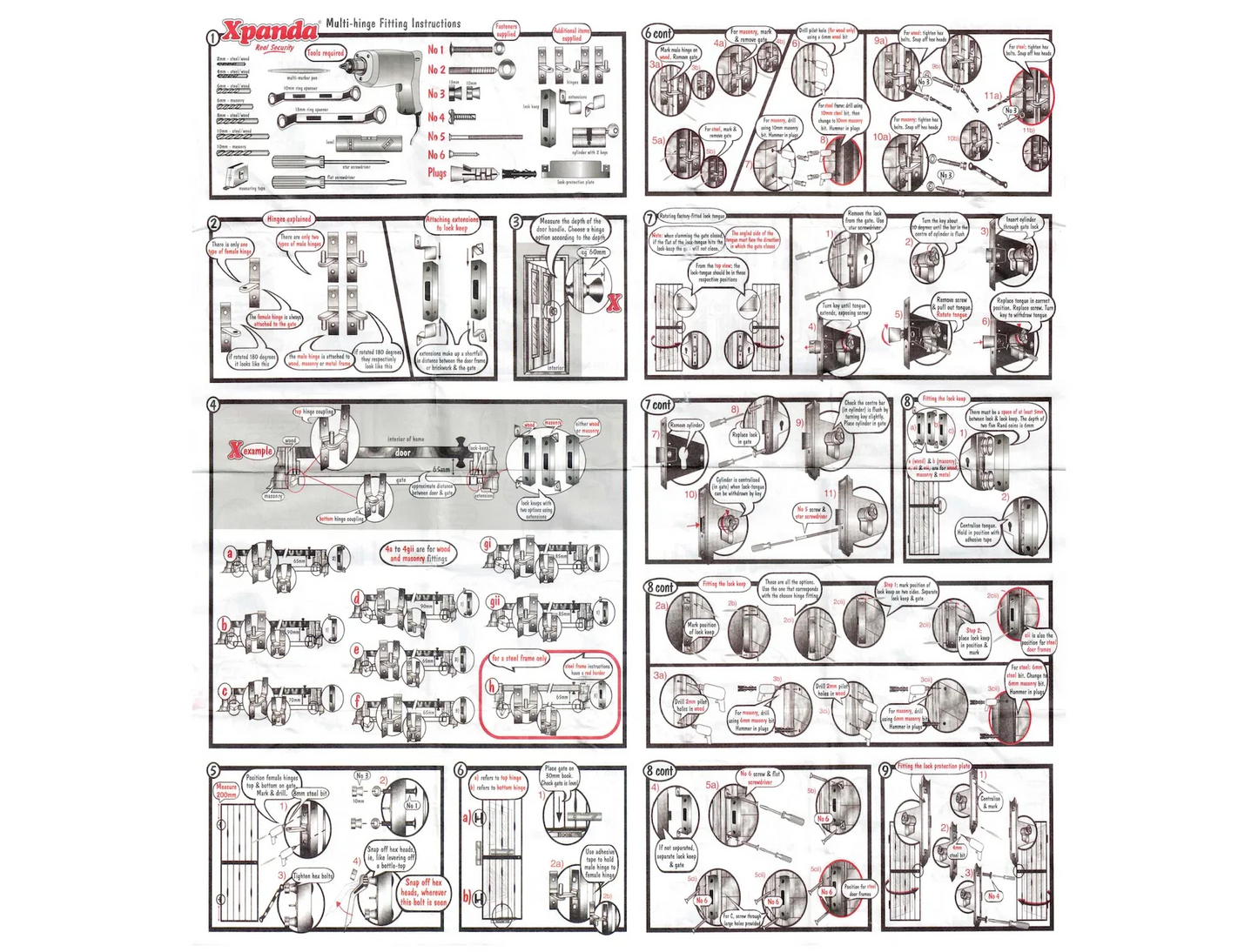 Trendi Steel Security Gate 840mm Wide x 1950mm High - Commercial, Gates, metal security gate, Residential - White DIY XPANDA