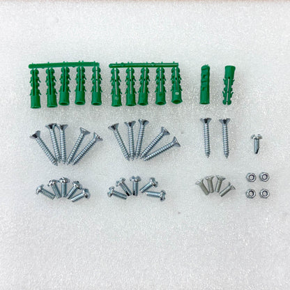 Fixings of the Saftidor retractable security grille installed on residential doorway