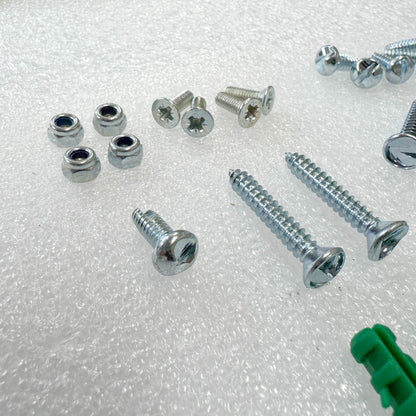 Fixings of the Saftidor retractable security grille installed on residential doorway